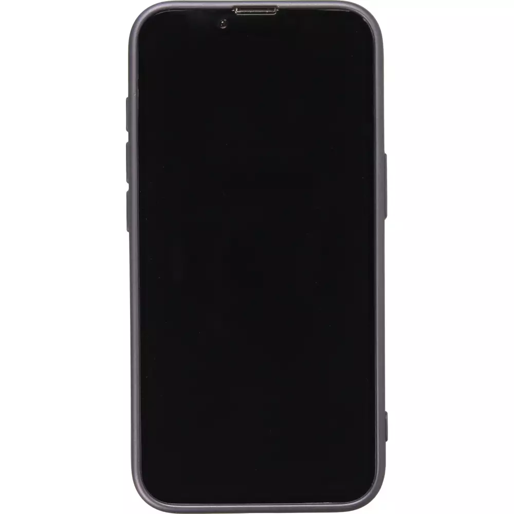 iPhone 16e Case H&uuml;lle - Gummi weich mit Kameraschutzglas MagSafe - Dunkelgrau