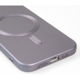 Coque iPhone 16e - Gel souple avec vitre de protection caméra MagSafe - Gris foncé