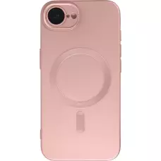 Coque iPhone 16e - Gel souple avec vitre de protection cam&eacute;ra MagSafe - Rose