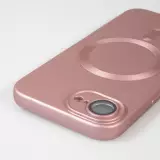 Coque iPhone 16e - Gel souple avec vitre de protection cam&eacute;ra MagSafe - Rose