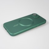 iPhone 16e Case Hülle - Gummi weich mit Kameraschutzglas MagSafe - Grün