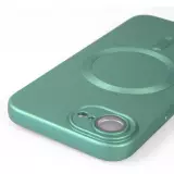 Coque iPhone 16e - Gel souple avec vitre de protection cam&eacute;ra MagSafe - Vert