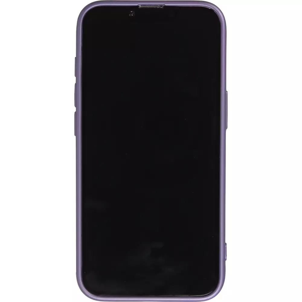 Coque iPhone 16e - Gel souple avec vitre de protection cam&eacute;ra MagSafe - Violet