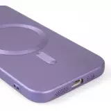 Coque iPhone 16e - Gel souple avec vitre de protection cam&eacute;ra MagSafe - Violet