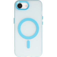 iPhone 16e Case Hülle - Jelly Color Semi-transparent mit MagSafe - Orange - Blau