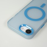 iPhone 16e Case Hülle - Jelly Color Semi-transparent mit MagSafe - Orange - Blau