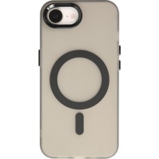Coque iPhone 16e - Jelly Color semi-transparent avec MagSafe - Noir