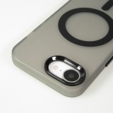 Coque iPhone 16e - Jelly Color semi-transparent avec MagSafe - Noir