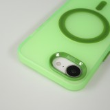 Coque iPhone 16e - Jelly Color semi-transparent avec MagSafe - Vert
