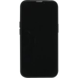 iPhone 16e Case Hülle - Silikon Mat Herz gold - Schwarz