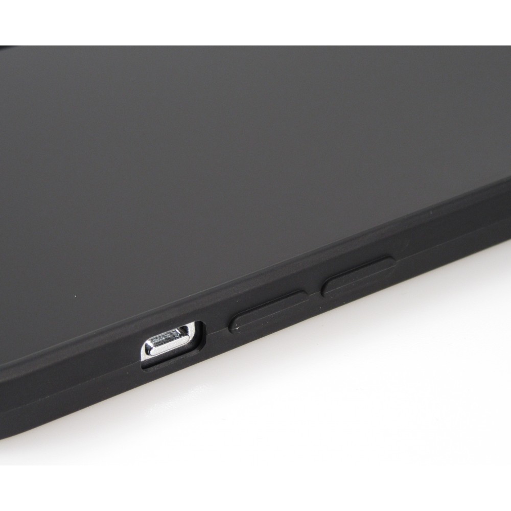 iPhone 16e Case Hülle - Silikon Mat Herz gold - Schwarz