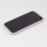 Coque iPhone 16e - Silicone Mat Coeur doré - Violet