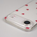 Coque iPhone Air - Gel petit coeur transparent - Rouge
