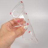 Coque iPhone Air - Gel petit coeur transparent - Rouge