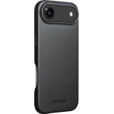 Coque iPhone Air - Qialino cuir véritable (compatible MagSafe) - Noir
