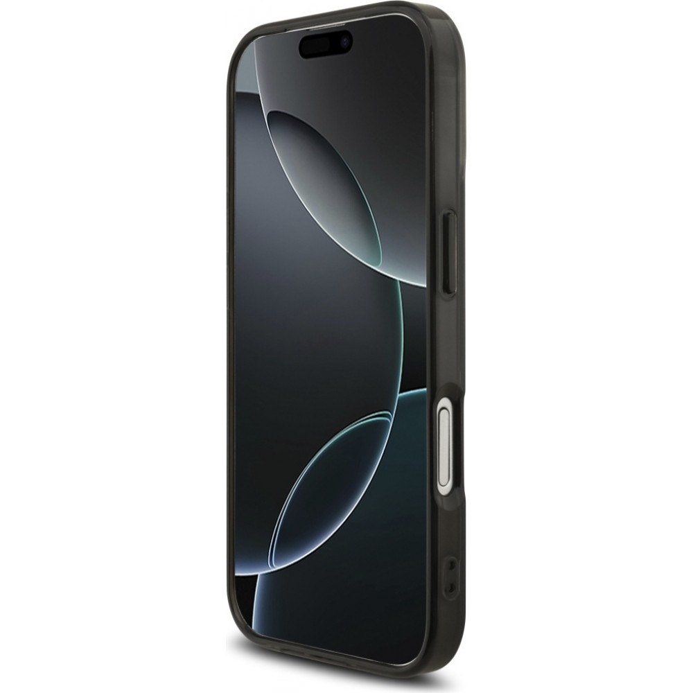 Coque iPhone 17 - AMG Double Layer graphiques transparent MagSafe protection élégante - Noir