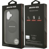 Coque iPhone 17 - AMG Double Layer graphiques transparent MagSafe protection élégante - Noir