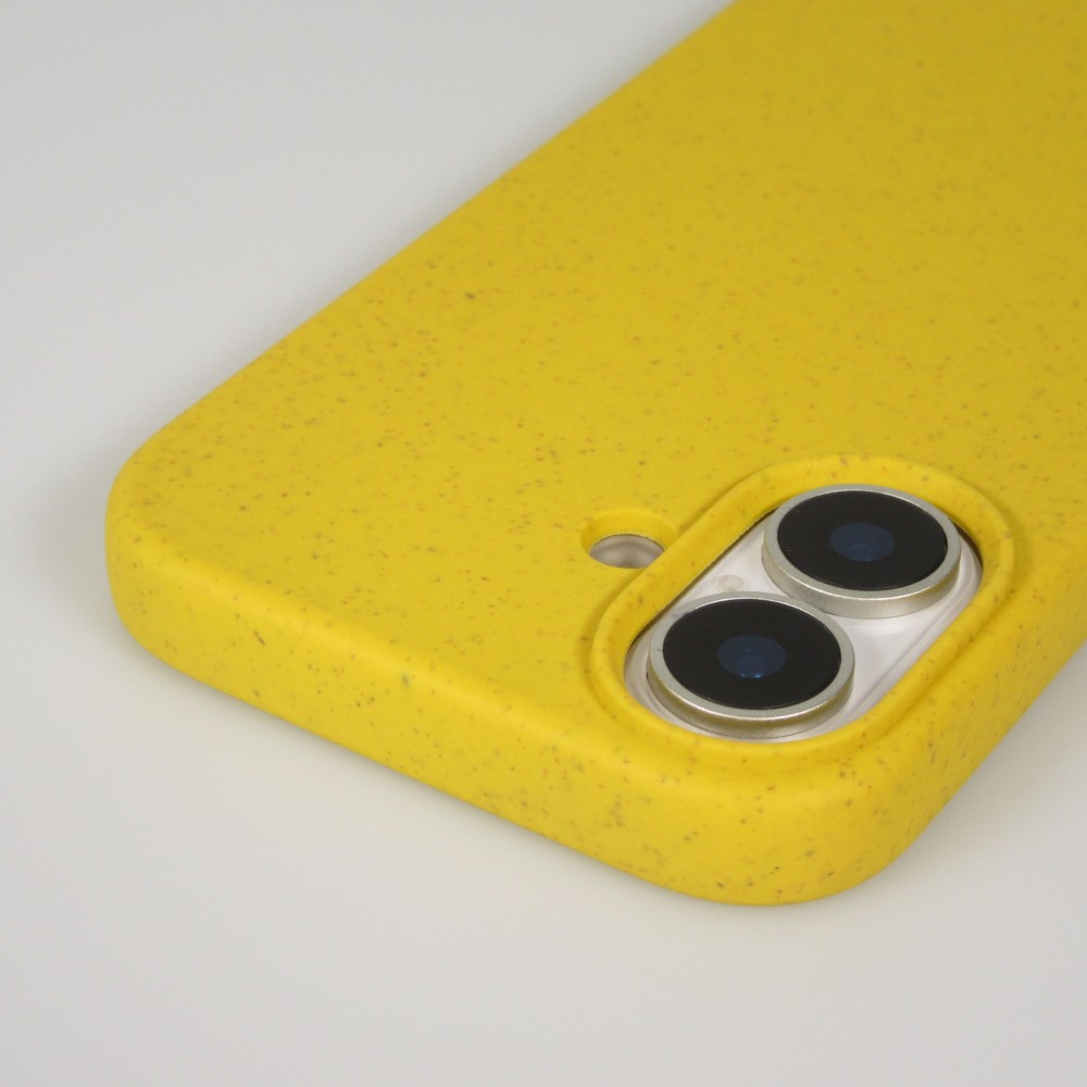 iPhone 17 Case Hülle - Bio Eco-Friendly Vegan mit Handykette Necklace - Gelb