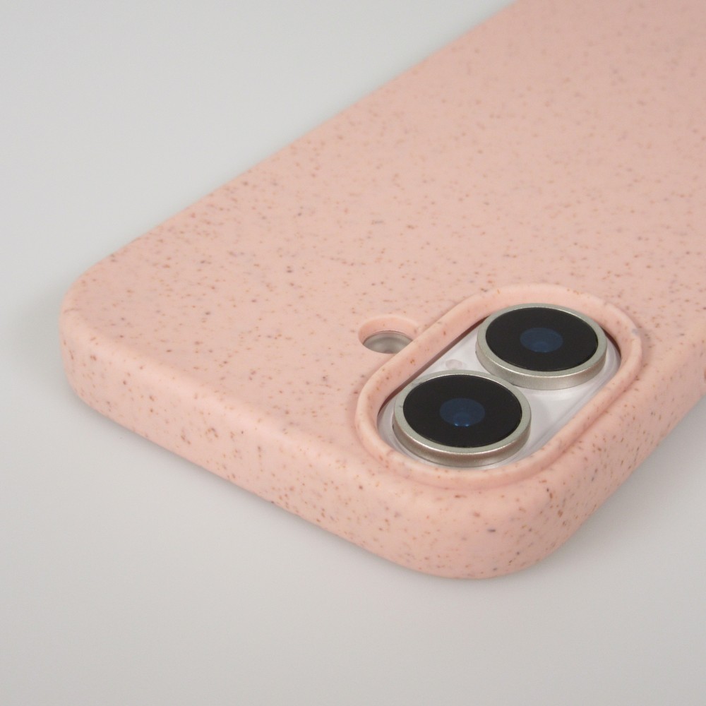 iPhone 17 Case Hülle - Bio Eco-Friendly Vegan mit Handykette Necklace - Rosa