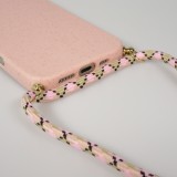 iPhone 17 Case Hülle - Bio Eco-Friendly Vegan mit Handykette Necklace - Rosa