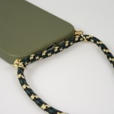 Coque iPhone 17 - Bio Eco-Friendly nature avec cordon collier - Vert foncé