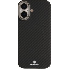 Coque iPhone 17 - Carbomile case de protection en fibre de carbone aramide véritable - Noir