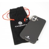 Coque iPhone 17 - Carbomile case de protection en fibre de carbone aramide véritable - Noir