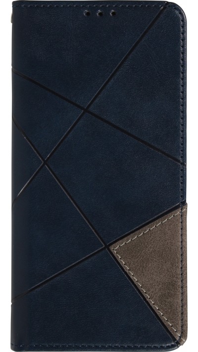 Hülle iPhone 17 - Flip Geometrisch blau