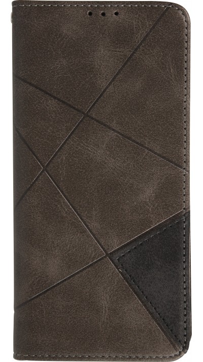 Hülle iPhone 17 - Flip Geometrisch - Grau