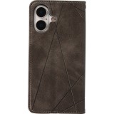 Coque iPhone 17 - Flip Géometrique - Gris