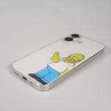 Coque iPhone 17 - Gel cartoon Homer Simpson