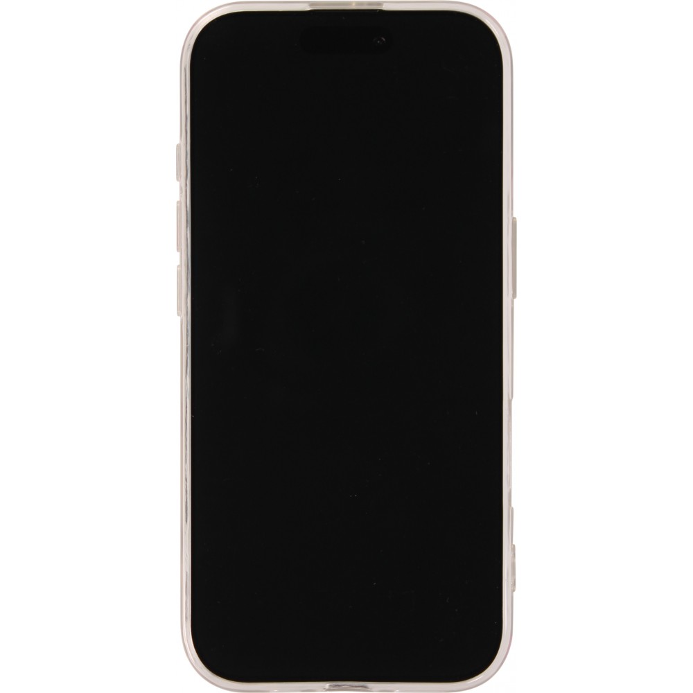 Coque iPhone 17 - Gel petit coeur transparent - Rouge