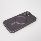 Coque iPhone 17 - Gel souple avec vitre de protection caméra MagSafe - Gris foncé