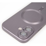 Coque iPhone 17 - Gel souple avec vitre de protection caméra MagSafe - Gris foncé
