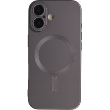 Coque iPhone 17 - Gel souple avec vitre de protection caméra MagSafe - Gris foncé