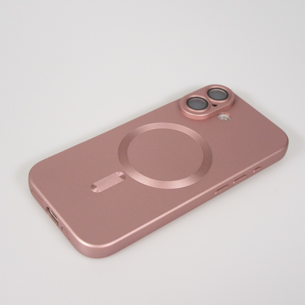 Coque iPhone 17 - Gel souple avec vitre de protection caméra MagSafe - Rose