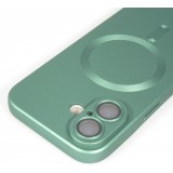 Coque iPhone 17 - Gel souple avec vitre de protection caméra MagSafe - Vert