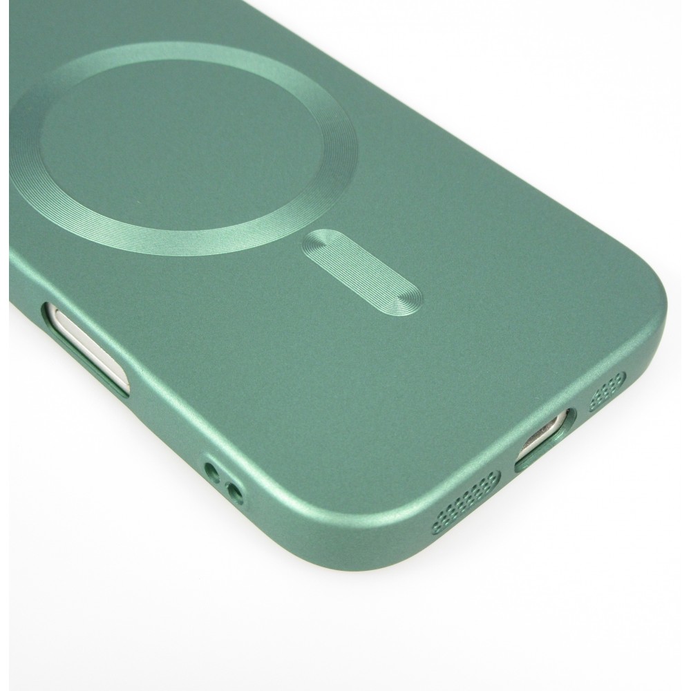 Coque iPhone 17 - Gel souple avec vitre de protection caméra MagSafe - Vert