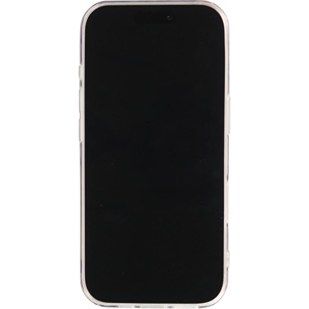 Coque iPhone 17 - Léopard marron holographique en silicone rigide effet miroir - Brun