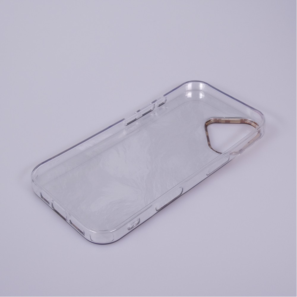 Coque iPhone 17 - Léopard marron holographique en silicone rigide effet miroir - Brun