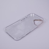 Coque iPhone 17 - Léopard marron holographique en silicone rigide effet miroir - Brun