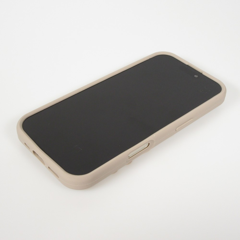 iPhone 17 Case H&uuml;lle - Pastellfarbene Wandhalterung mit Saugnapf f&uuml;r glatte Oberfl&auml;chen - Braun