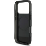 Coque iPhone 17 Pro - AMG Double Layer graphiques transparent MagSafe protection élégante - Noir
