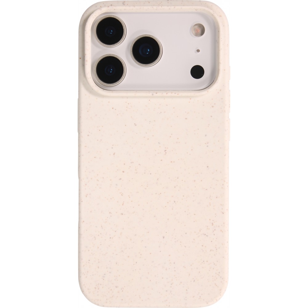 Coque iPhone 17 Pro Max - Bio Eco-Friendly biodégradable écologique nature - Blanc
