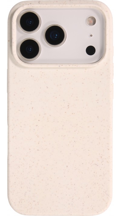 Coque iPhone 17 Pro - Bio Eco-Friendly biodégradable écologique nature - Blanc
