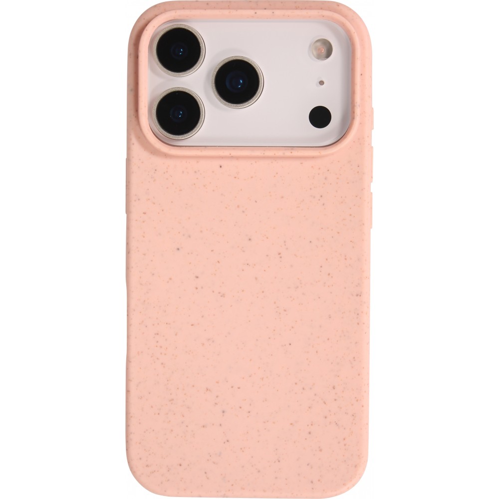 Coque iPhone 17 Pro - Bio Eco-Friendly biodégradable écologique nature - Rose