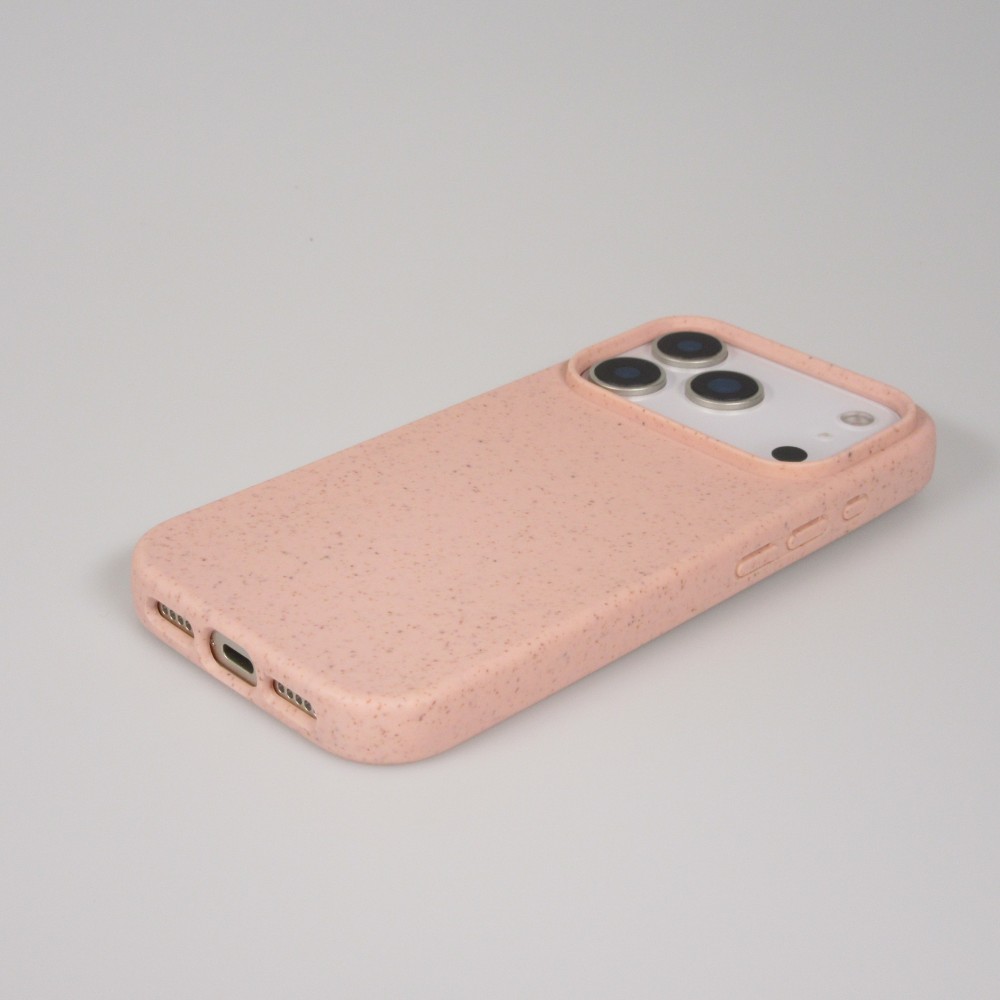 Coque iPhone 17 Pro - Bio Eco-Friendly biodégradable écologique nature - Rose