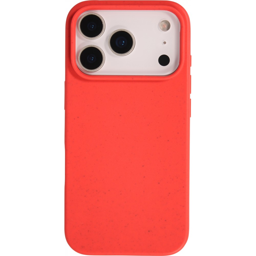Coque iPhone 17 Pro Max - Bio Eco-Friendly biodégradable écologique nature - Rouge