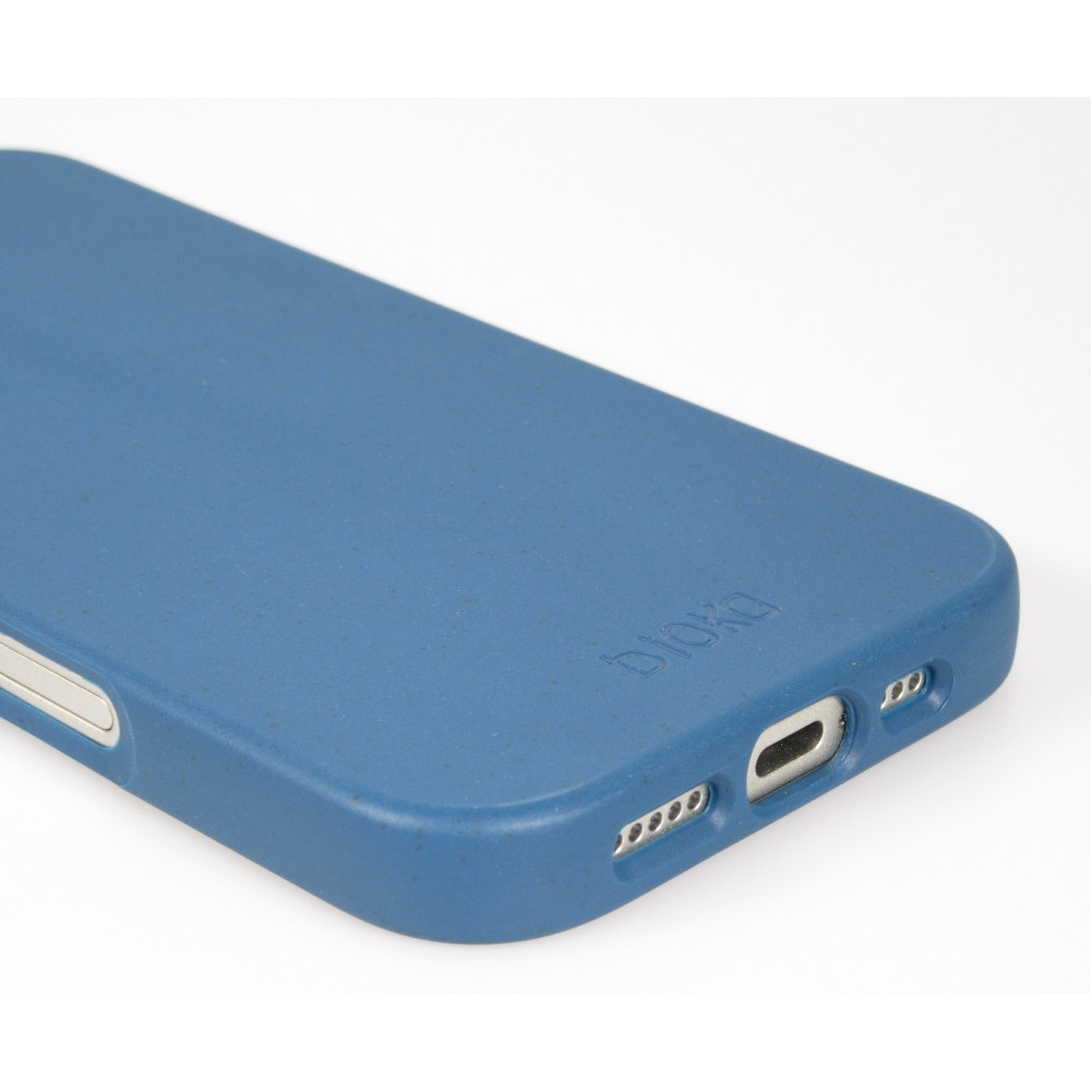 Coque iPhone 17 Pro - Bioka biodégradable et compostable Eco-Friendly - Bleu