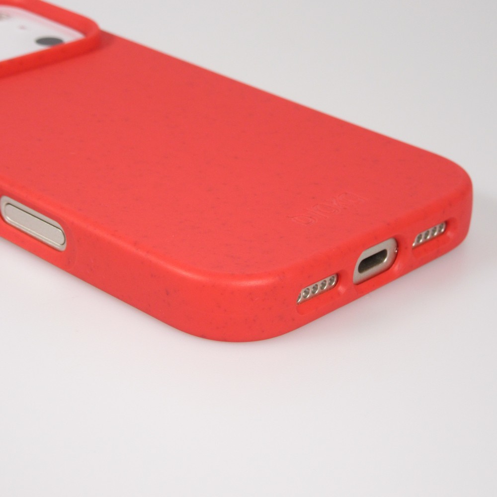Coque iPhone 17 Pro - Bioka biodégradable et compostable Eco-Friendly - Rouge